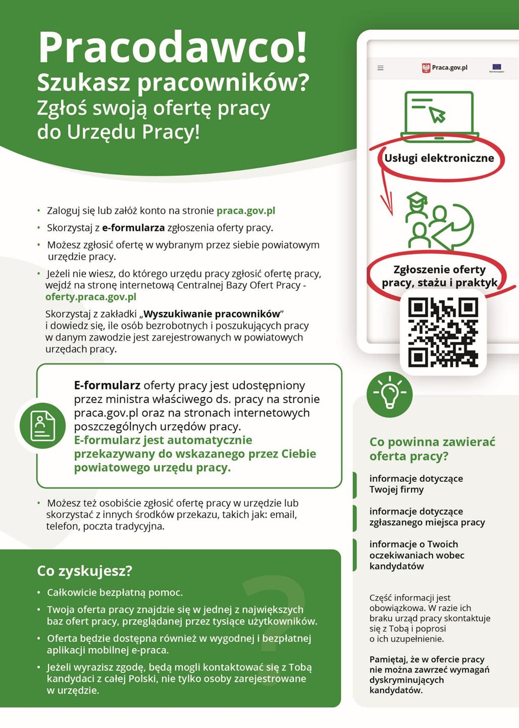Zdjęcie artykułu OD 1 CZERWCA INSTYTUCJE PUBLICZNE BĘDĄ MIAŁY OBOWIĄZEK ZGŁASZANIA OFERT PRACY